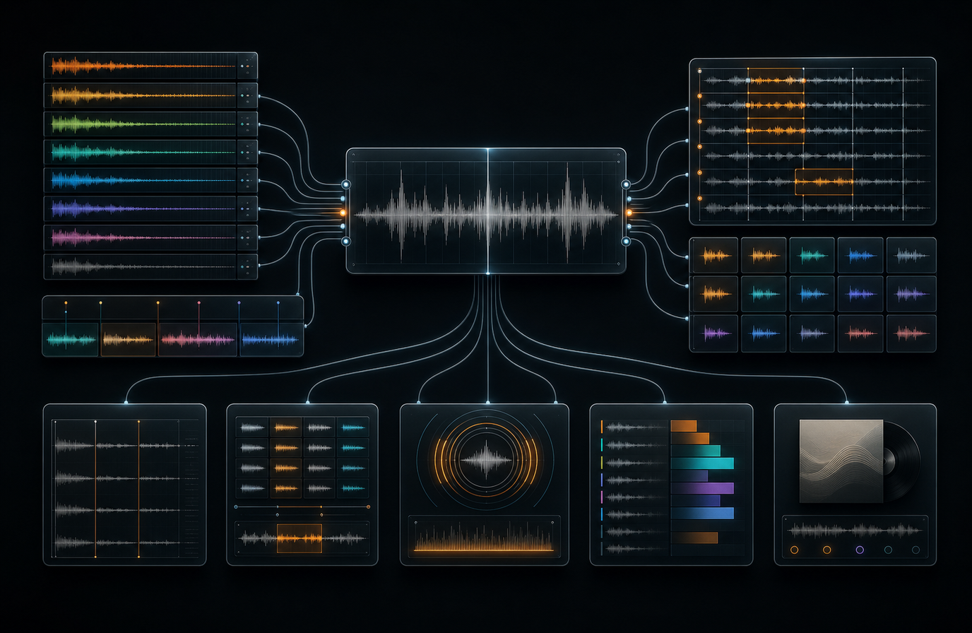 SongPlaylists workflow in the ProduceHits suite